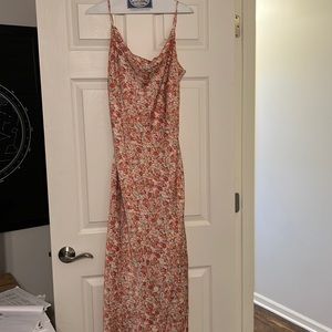 Dex swoop neck mid dress
